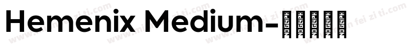 Hemenix Medium字体转换